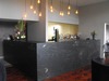 Titanium Leather bar counter